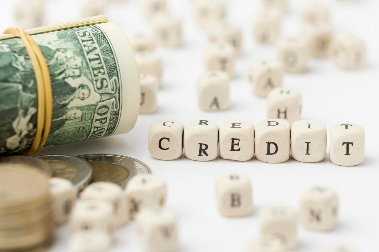 credit-written-scrabble-letters-bank-notes
